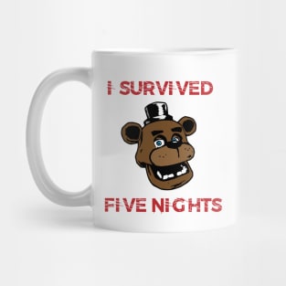 I survied five nights - five nights at freddy's Mug